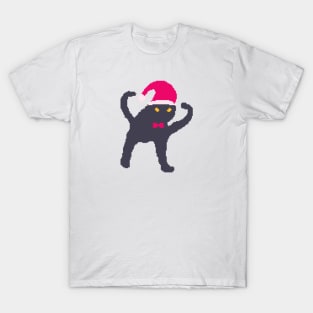 Funny Cat Meme Pixel art Chirstmas T-Shirt